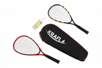 KRAFLA S-SP500 Набор для спидминтона с ракетками (2шт) и воланами (3шт) в чехле