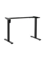 Подстолье для стола с электроприводом и регулировкой высоты, 1 мотор, память 3 уровня высоты, черный