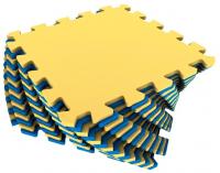 Мягкий пол разноцветный 25*25(см) 1(м2) 25МП1 (желто-синий)