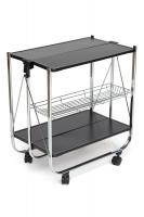 Столик сервировочный SC-5119 складной металл, 68*40*69 см, черный