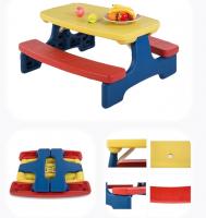 Стол садовый с лавочками UNIX Kids Garden Yellow