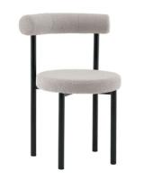 Стул обеденный Флорео букле светло-серый