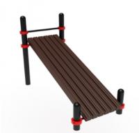 Воркаут Лавка наклонная ОВ 02-013 (108) брус