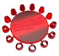 Сглаживающие насадки для игл дротиков Winmau Trident 180 красные