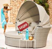 Диван-трансформер из искусственного ротанга AFM-325 Beige