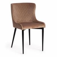 Стул MANTRA (mod. 713) ткань/металл, 49х61х82 см, высота до сидения 49 см, бежевый barkhat 5/черный