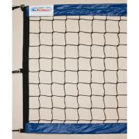 Сетка для пляжного волейбола  KV.REZAC  арт.15015898004,8,5х1м,3 мм ПП,яч.10х10 см,СИН.ленты ПВХ,кев.тр,чер