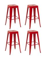 Стул барный TOLIX красный глянцевый KD 4 шт.