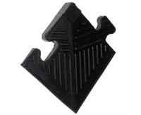 Уголок резиновый для бордюра, черный, толщина 20мм