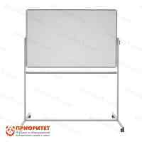 Поворотная магнитная полимерная школьная доска 1500х1000 комби (мел\маркер)
