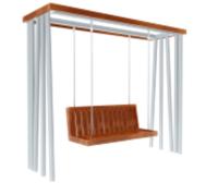 МФ 03-004 Пергола  с диван-качелями Вершина 