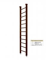 Шведская стенка Kampfer Classic Ceiling (№5 Шоколадный Высота 3 м)