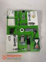 Игрушка бизиборд Компакт 30х40 см с часами / на стену