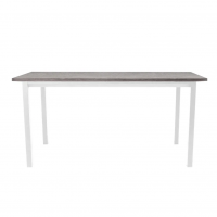 Стол офисный LuxAlto LA-T33-ST45 белый/дуб бежево-серый ЛДСП 160*70*2.5, прямые углы