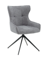 Стул Carlene вращающийся серый
