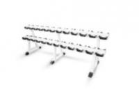 Стойка для хранения профессиональных гантелей на 12 пар белый МВ 1.18