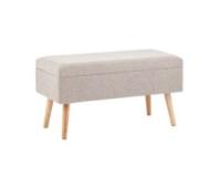 Банкетка Сторми с ящиком серый