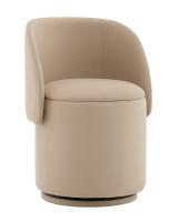Пуф-трансформер Таунсвилл вращающийся с ящиком велюр бежевый