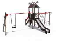 Игровой комплекс серии Лесная долина Н-1200 с качелями ДИО 06050