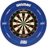 Мишень Winmau Blade в комплекте с защитным кольцом Winmau Surround PDC (синего цвета)