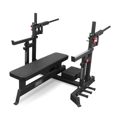 BRONZE GYM AL-321 Скамья для жима пауэрлифтерская с механизмом подъёма штанги