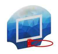 Щит баскетбольный мини (Абстракция) - СО 1.70.02-01