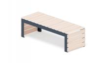 Скамья - МФ 42.02.03-01 (Беленый дуб) Г:580 (под анкера)