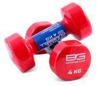 Гантели для аэробики виниловые BRONZE GYM,4 кг., пара