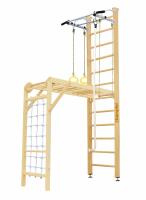 Шведская стенка Kampfer Union Ceiling (№0 Без покрытия Высота 3 м белый турник)