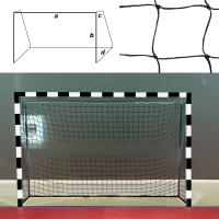 Сетка гандбольная/футзальная, арт.FS-G №15, ЧЕР a:3.0 b:2.0 c:0.8 d:1.0 м, нить 3,5мм ПП, яч.10*10см, чер