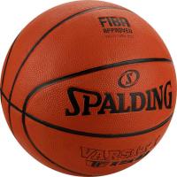 Мяч баскетбольный SPALDING Varsity TF-150 Logo FIBA 84423z, р.5, резина, коричнево-черный