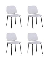 Стул обеденный Patrys светло-серый шенилл 4 шт.