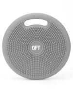 Массажно-балансировочная подушка с ручкой серая