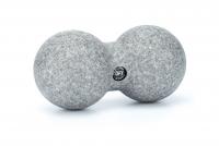 Шар массажный сдвоенный 16 х 8 см серый