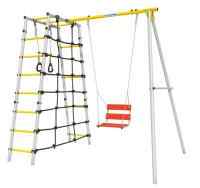 Дачный комплекс "Romana D1" + ЦЕПНЫЕ качели 103.31.06 (серый/жёлтый)