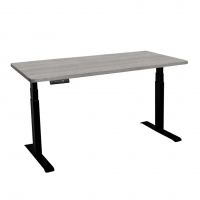Стол с регулировкой высоты электрический LuxAlto LA-T33-2A3 черный/дуб бежево-серый ЛДСП 140*60*2.5