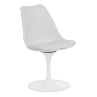 Стул TULIP FASHION CHAIR (mod.109) / 1 шт. в упаковке металл/пластик/PU, 48 x 55 x 81см, белый / белый