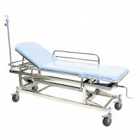 Тележка-каталка MET INOX для перевозки больных с регулировкой высоты из нерж.стали, колеса D=150mm