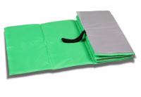 Коврик гимнастический детский INDIGO, SM-043-LGG, полиэстер, стенофон, салатово-серый