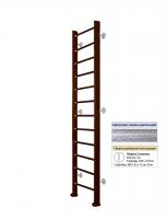 Шведская стенка Kampfer Classic Wall (№5 Шоколадный Высота 3 м антик)