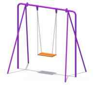 Качели на металлических стойках с сиденьем без спинки ИО 01100