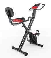 Велотренажер DFC X-Bike MBB с эспандерами, черно-красный