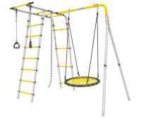 Дачный комплекс "Лесная поляна 3" + ГНЕЗДО качели-гнездо 80 см Romana R 103.26.05 (серый/жёлтый)
