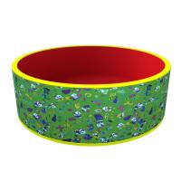 Сухой бассейн «Веселая поляна» ROMANA ДМФ-МК-02.51.03 (зеленый/красный без шариков)