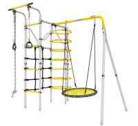 Дачный комплекс "Космос" + ГНЕЗДО качели-гнездо 80 см Romana 103.21.05 (серый/жёлтый)