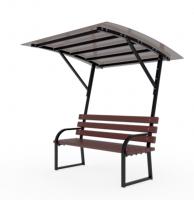 Скамья парковая с навесом МФ 05-030