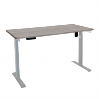 Стол с регулировкой высоты электрический LuxAlto LA-T33-E6 серый/дуб бежево-серый ЛДСП 135*70*2.5