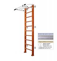 Шведская стенка Kampfer Swedish Wall (№4 Вишневый Стандарт белый антик турник)