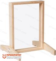 Детский мольберт для рисования маркером прозрачный «Стандарт» (750х550 мм, массив сосны)