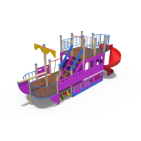 Детский игровой комплекс Путешественник Н-2000 (винтовой скат) ДИО 13040